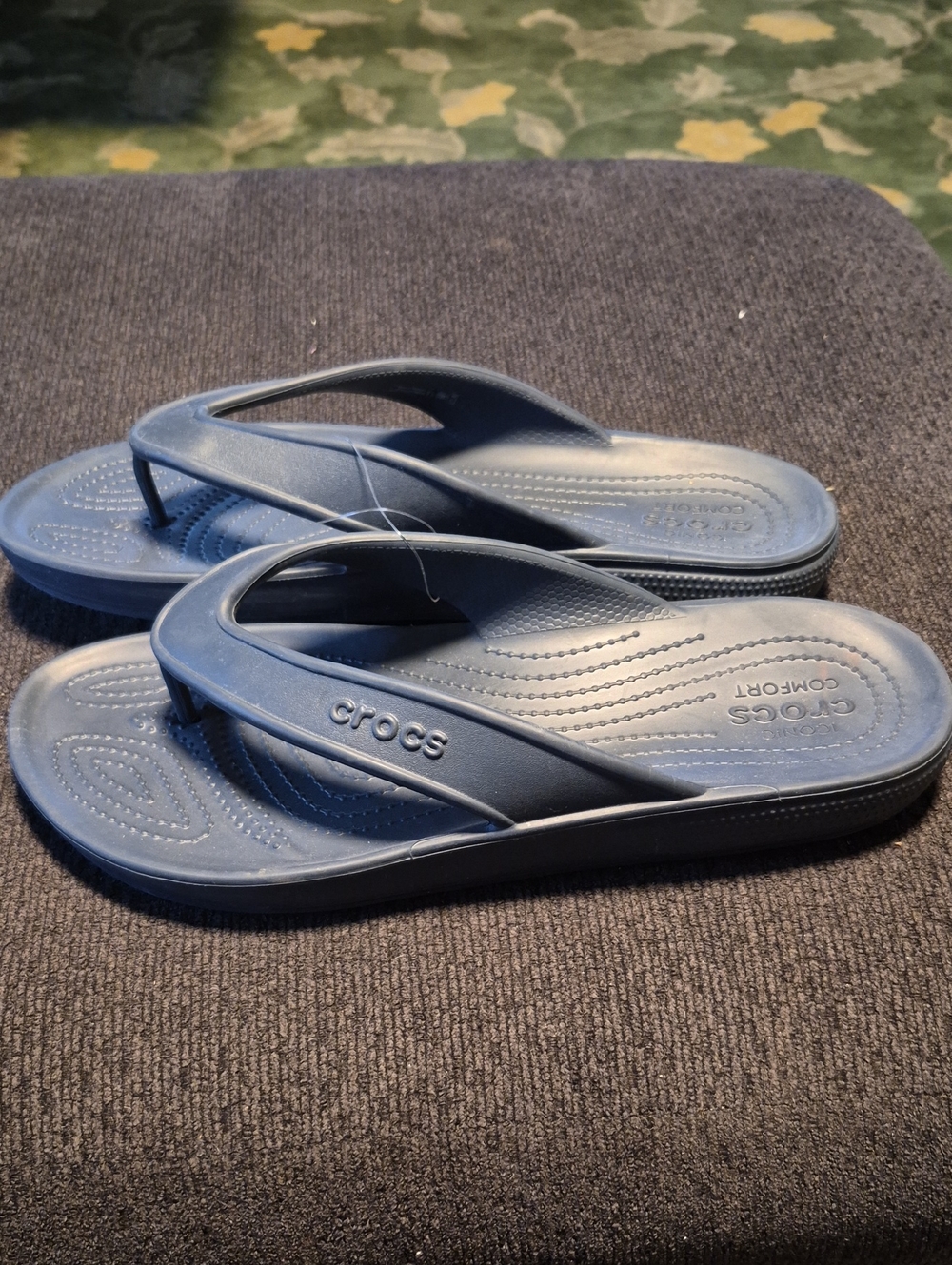 CROCS Men's Blue Slip-On Flip Flops - Lightweight Comfort